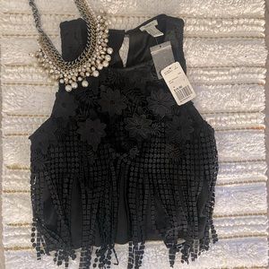 Forever 21 NWT black crop top